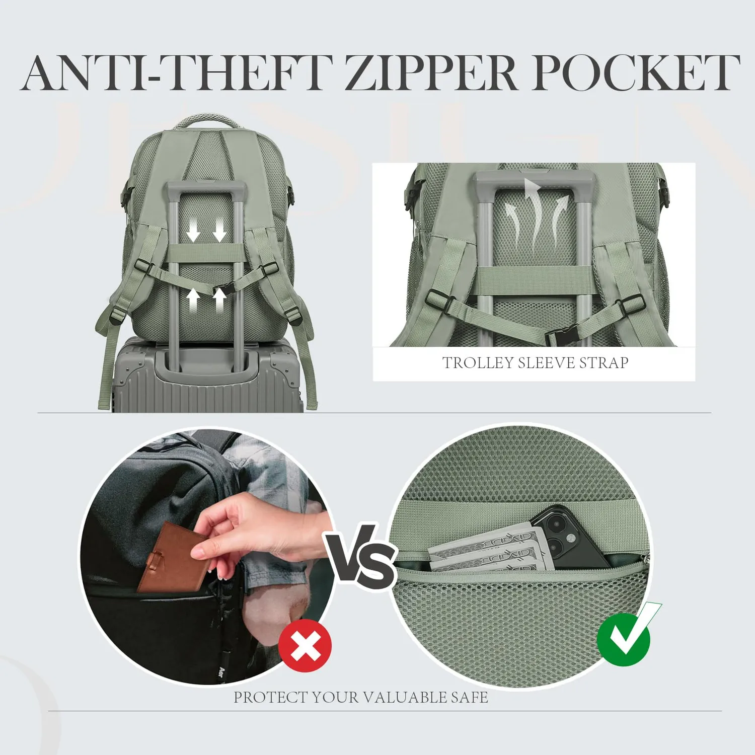 Lossga zaino bagaglio a mano con porta USB