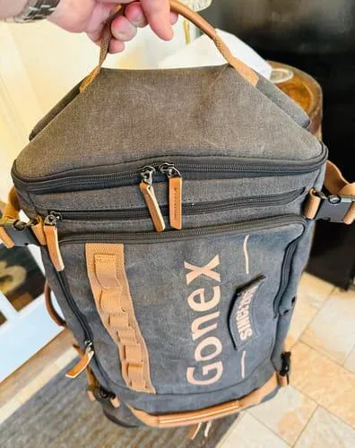 Gonex Canvas Velcro Patch zaino laptop tela