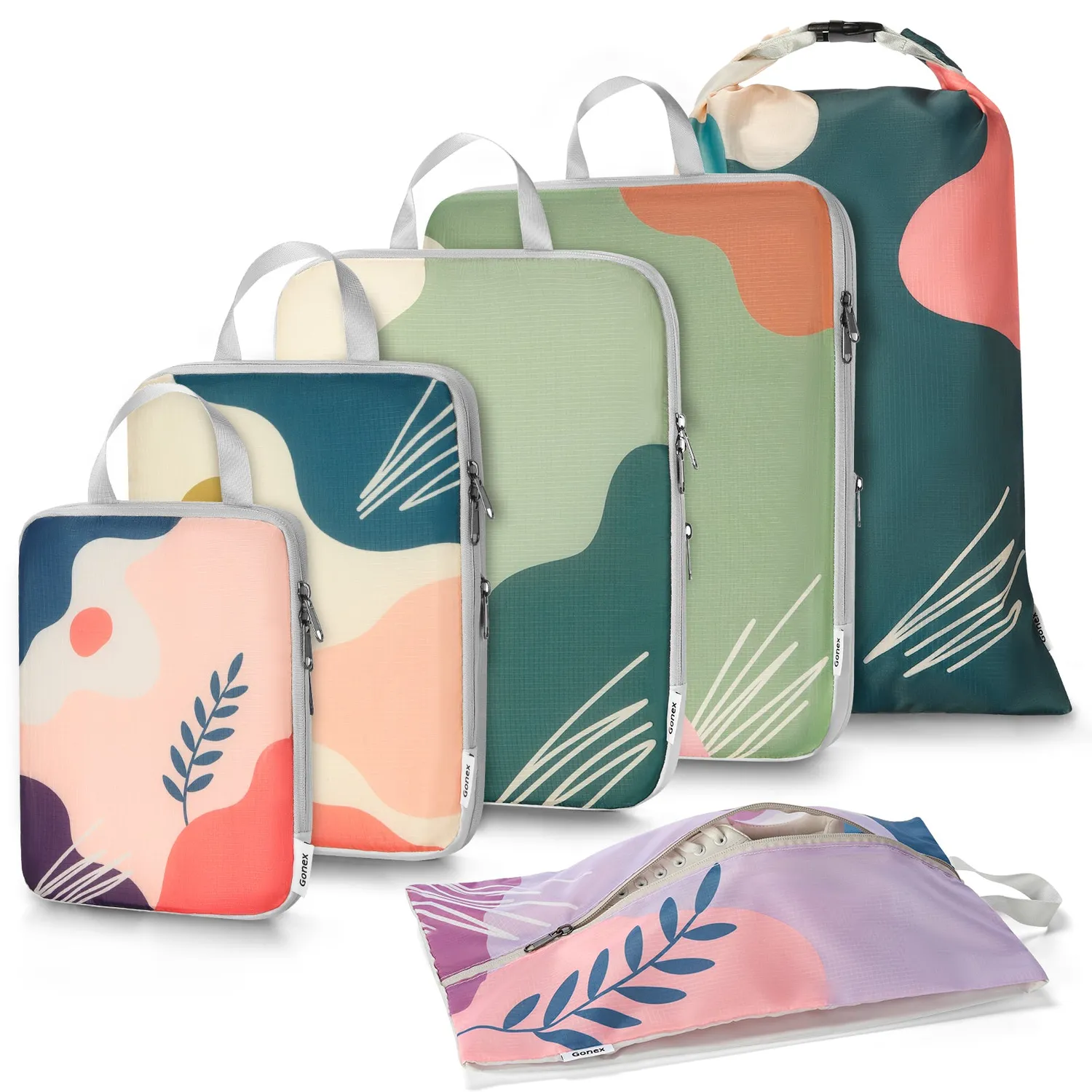 Gonex packing cubes compressione salvaspazio