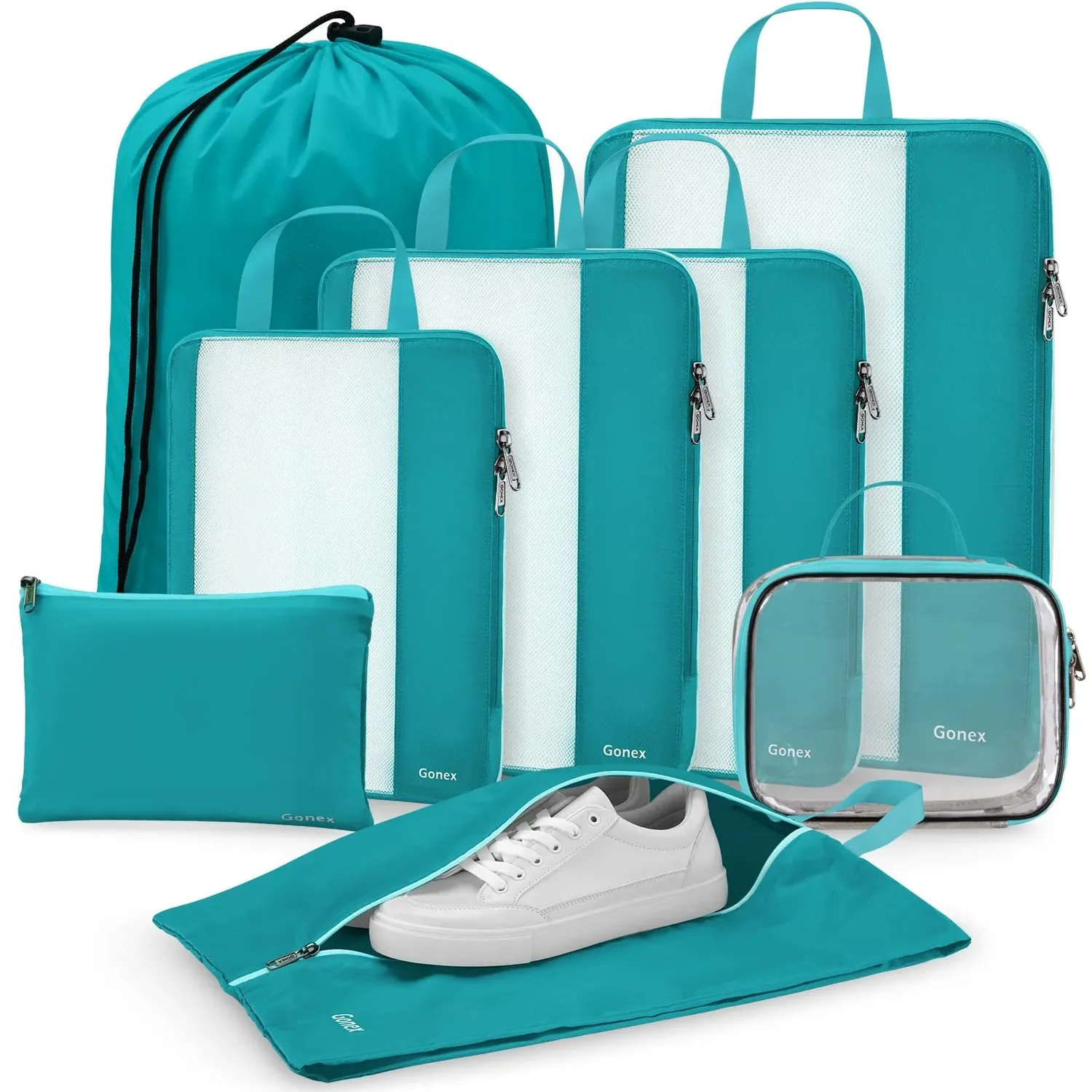 Gonex Compression Packing Cubes Compressione 8 Pezzi